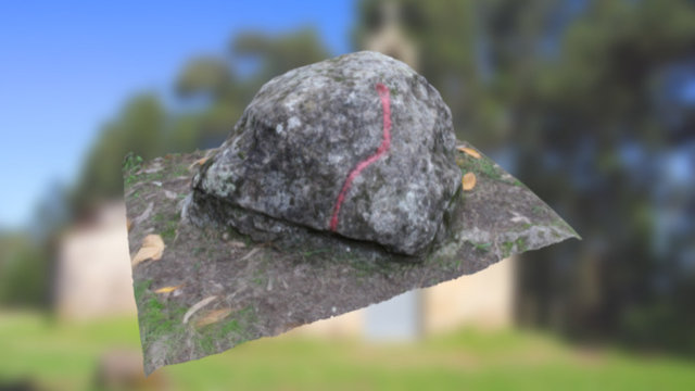 Pedra da Serpe (sen restauración virtual)