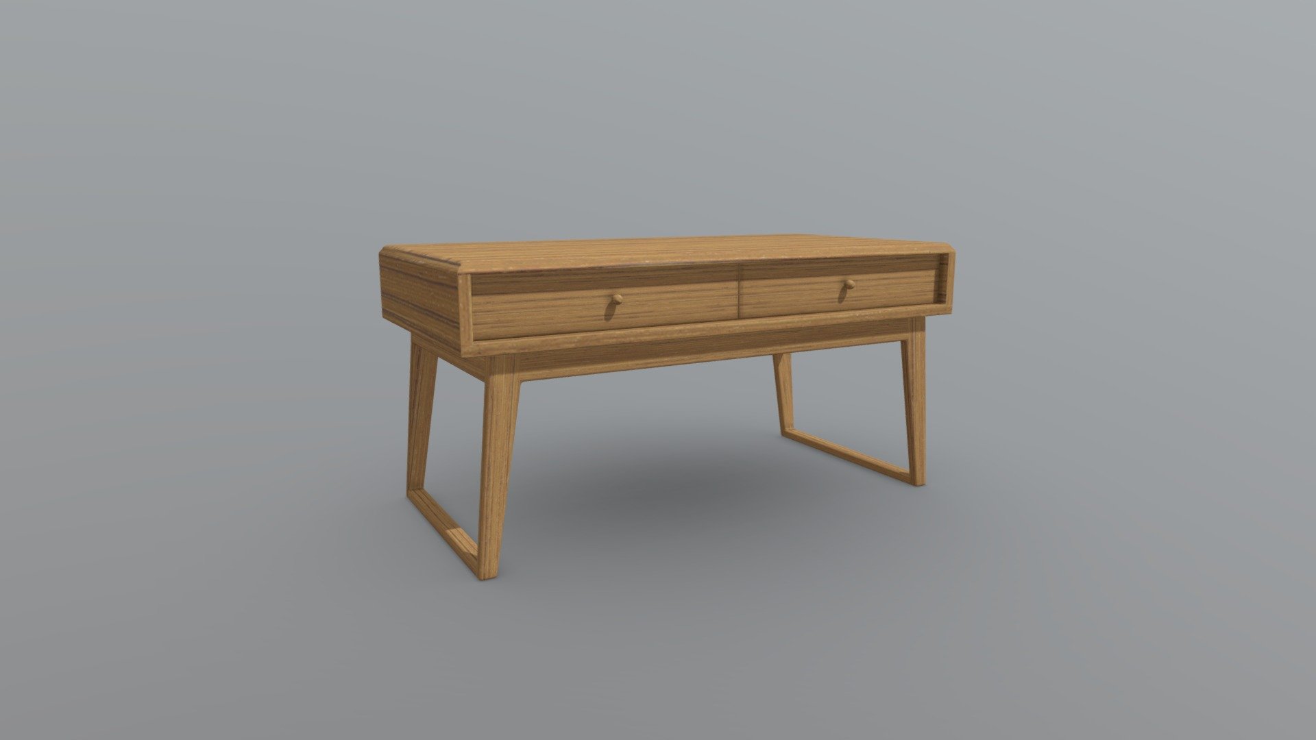 Wooden Coffee Table With Drawers 50 x 100 x 50 Buy Royalty Free 3D model by robertrestupambudi