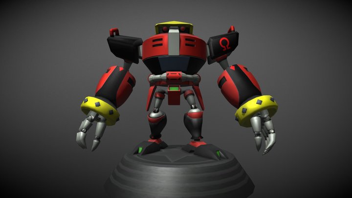 Sonic Generations - E-123 Omega Statue – Free 3D Model STL