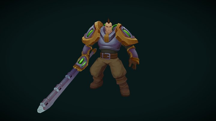 Zaunite Garen - Fanskin 3D Model