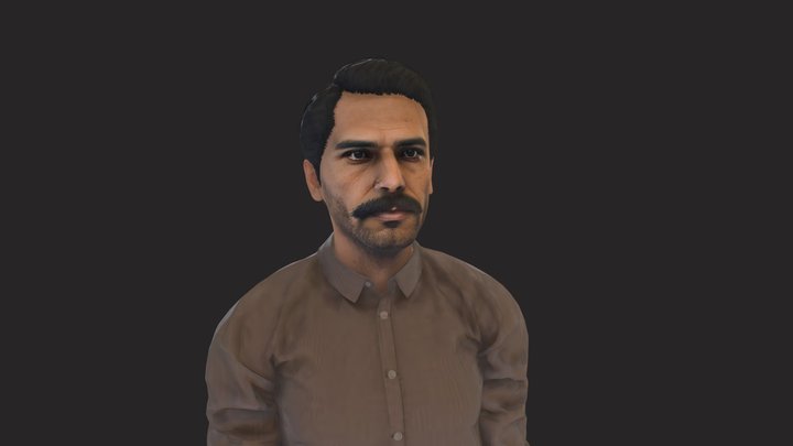 Indian Man In Kurta 3D Model