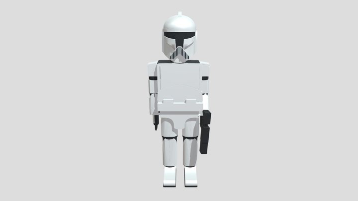 Clone Trooper (Low Poly) 3D Model