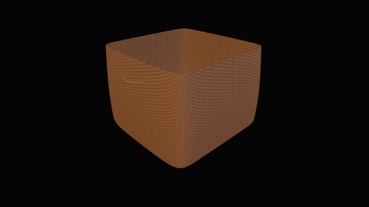 Rectangular Basket 3D Model