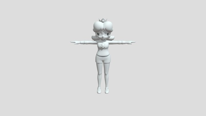 Princess Daisy 3D Model