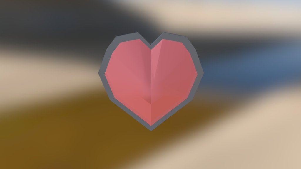 Low Poly Heart Container - Download Free 3D model by soiber [a7ff3aa ...