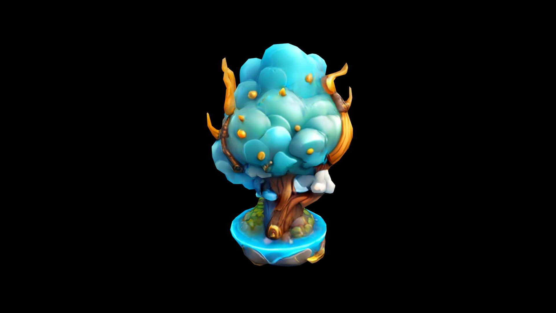 Magical TreeThe image presents a captivating sce - Download Free 3D ...