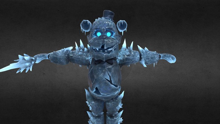 3D file FNAF / FIVE NIGHTS AT FREDDY'S Freddy Frost Bear Black Ice