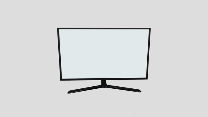 Brandless PC monitor 3D Model