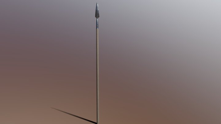 Medieval Spear 3D Model