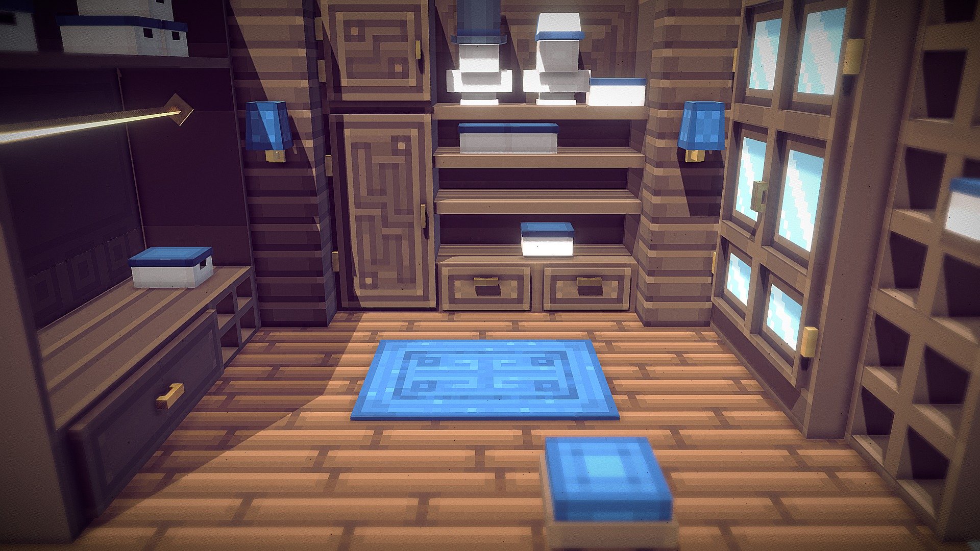 Wardrobe minecraft room Download Free 3D model by VoxelBear a8018a6 Wardrobe minecraft room Download Free 3D model by VoxelBear a8018a6