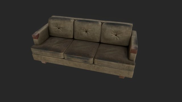 Couch Low 3D Model