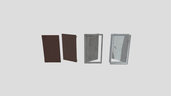 Door home 90-s (part4) 3D Model