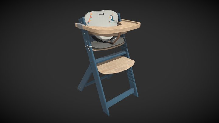 Baby eating_chair 3D Model