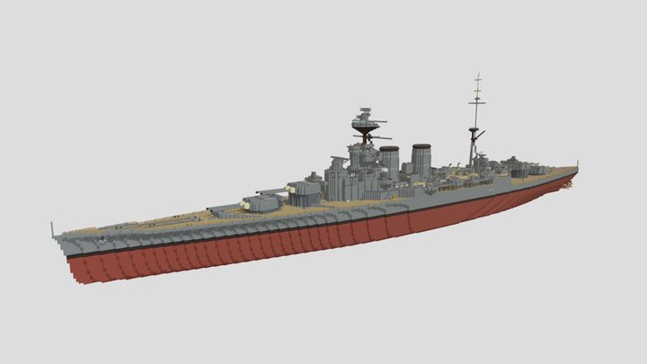 HMS Hood 3D Model