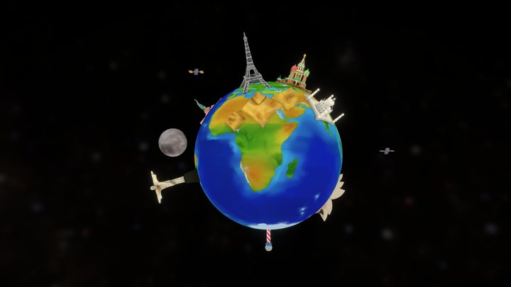 "Earth" Solo Project. 3D Model