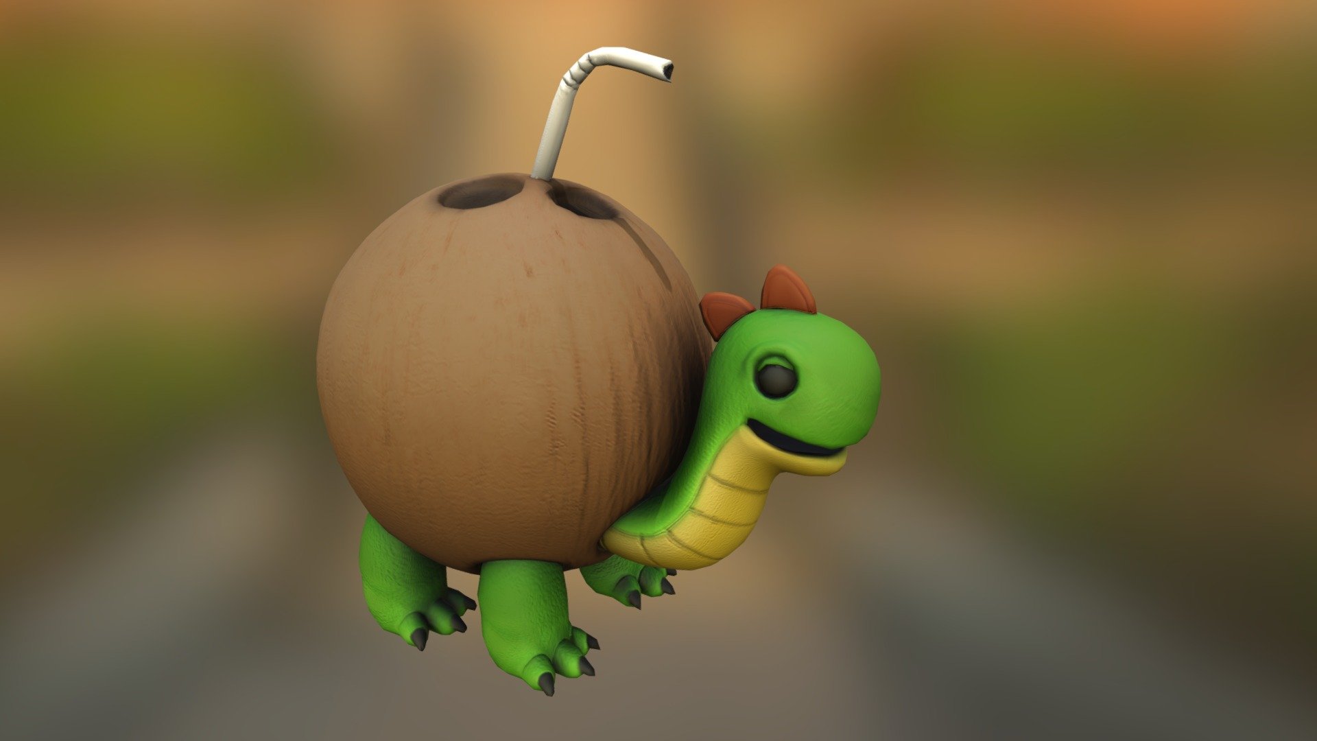 Coconut Turtle Download Free 3d Model By Lizzy Koopa Lizzykoopa 