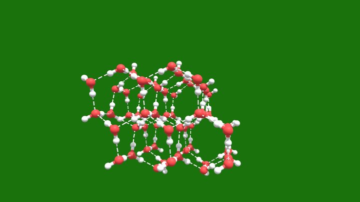 Structure of ice 3D Model
