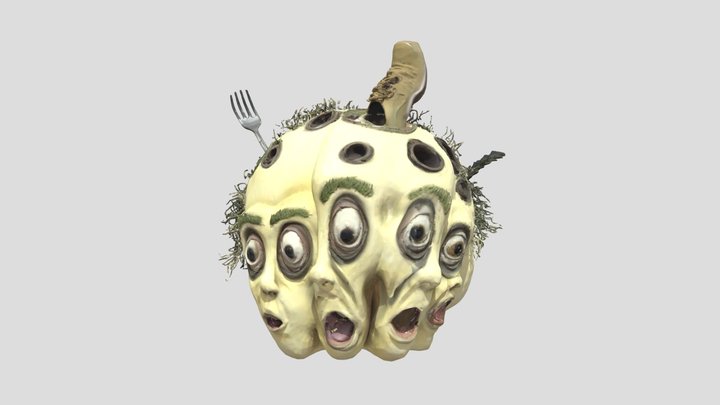 Cabeza fusionada 3D Model