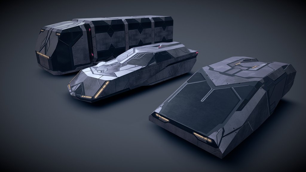 FREE - Sci-fi LODs - set 004 - public domain