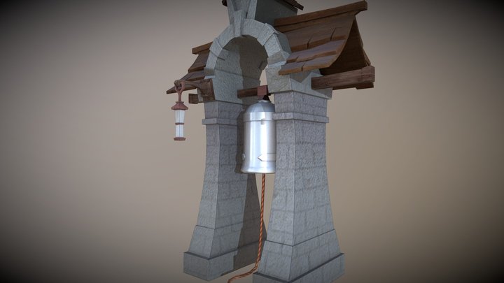 Bell Tower (Poorly) Painted 3D Model