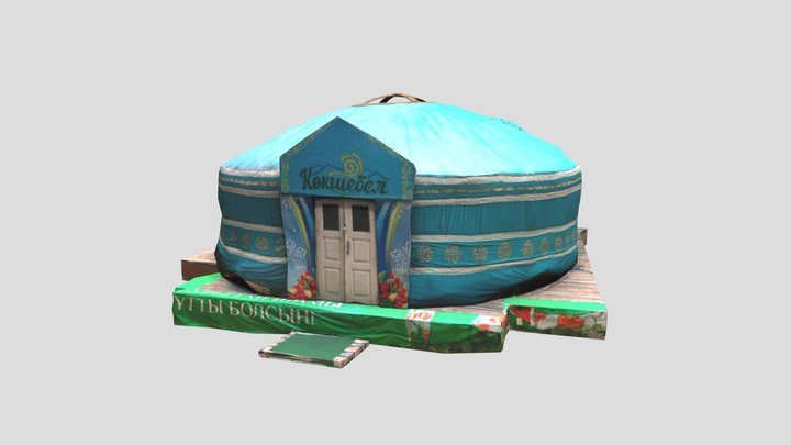 yurt kokshebel low-poly 3D Model