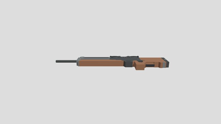 WA-2000 Low-effort Model 3D Model