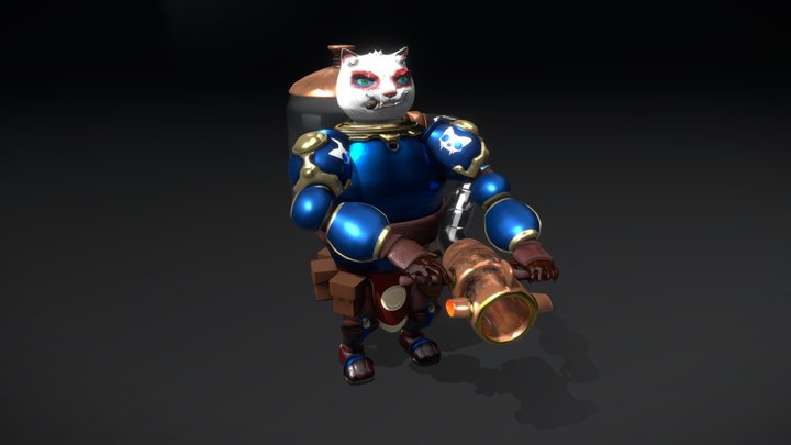 Marine Cat Model 3D Model