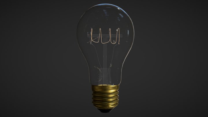 Vintage Light Bulb 3D Model