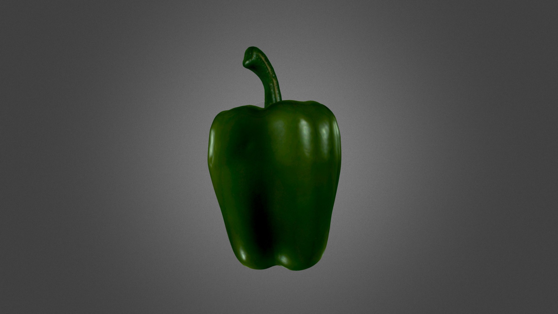 3D model Pepper - This is a 3D model of the Pepper. The 3D model is about a green bell pepper.