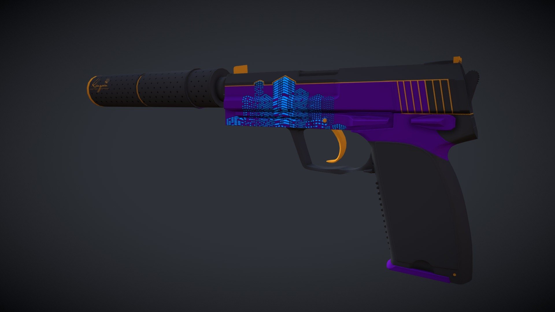 USP-S Kingpin - 3D model by sk1nner [a80b798] - Sketchfab