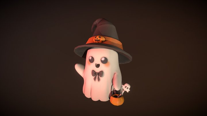 Halloween Ghost 3D Model