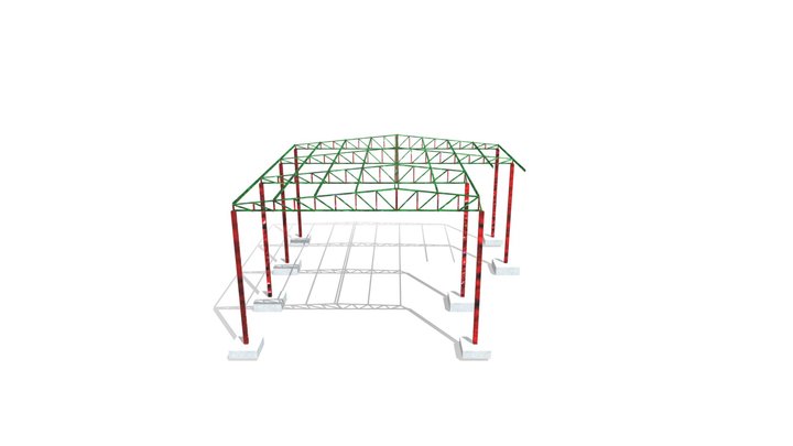 Cobertura Metálica 3D Model