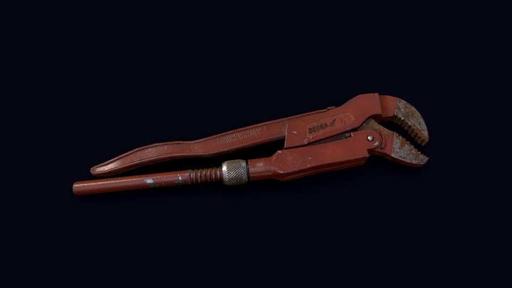 GAP - Tool Assignment - Swedish Pipe Wrench 3D Model