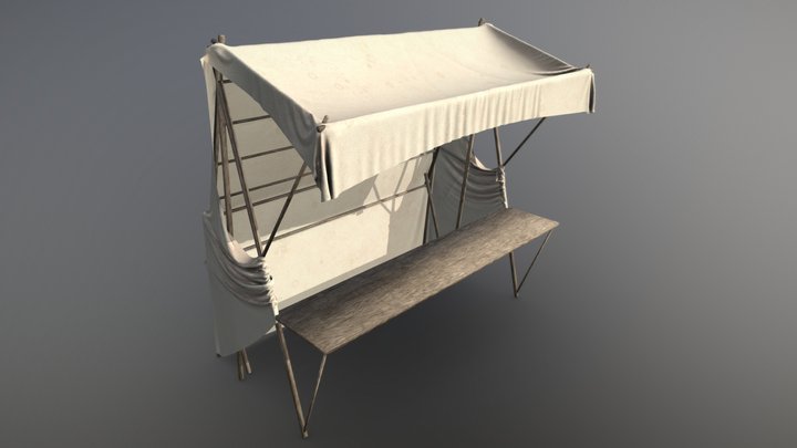 Old tent | 오래된 천막 | 古いテント 3D Model