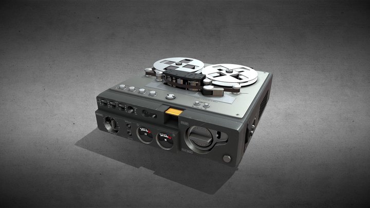 Recorder retro vintage 3D Model