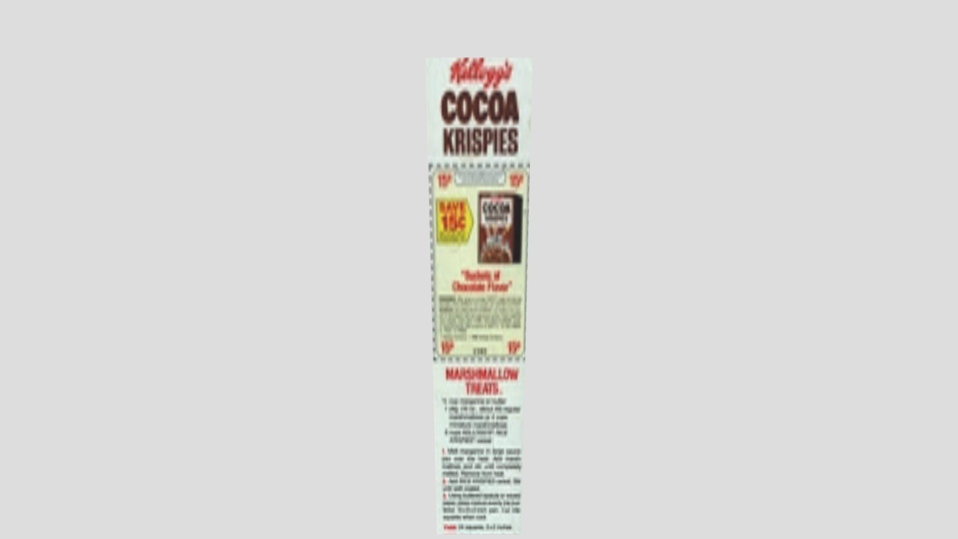 Cereal Box Test