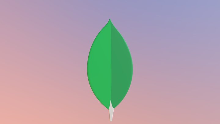 MongoDB Logo — 3D Model