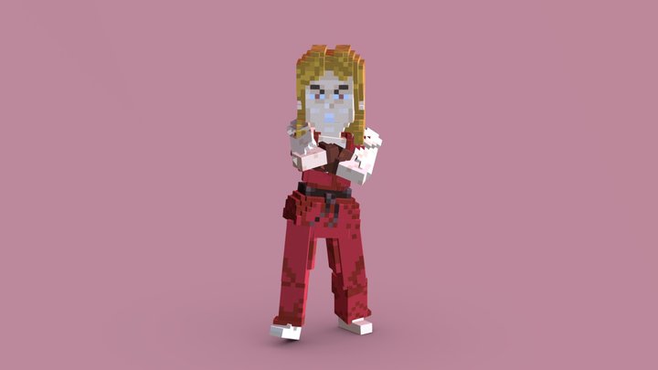Ken 3d model voxel. 3D Model
