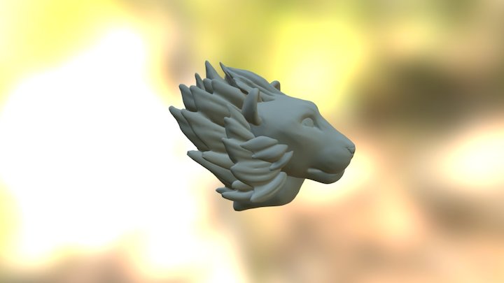 Wild Head Model 3D Model