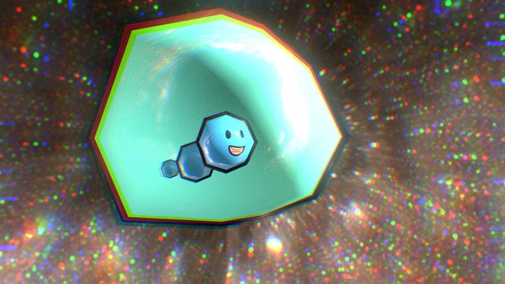 Blasty in Space 3D Model