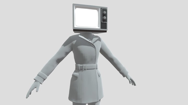 Tv WOMAN || Skibidi toilet || full rigged 3D Model