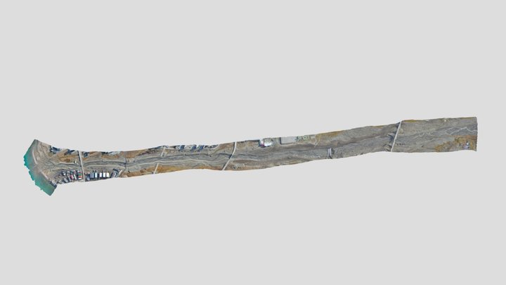 Longyear River, lower part 3D Model