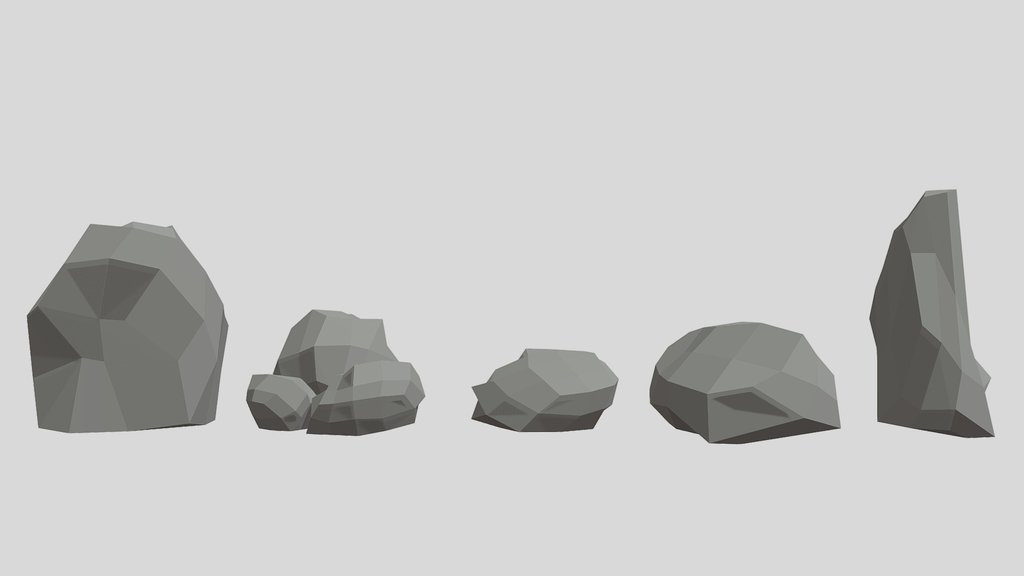 Low Poly Rocks