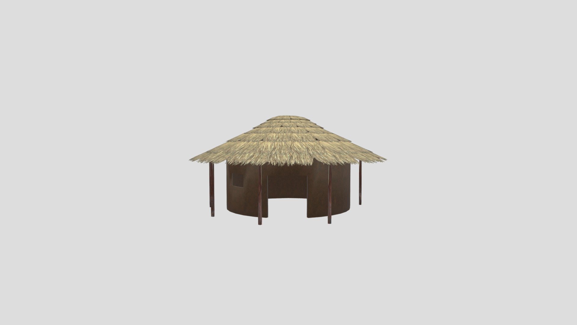 Hut African - Download Free 3D model by Aziz.Sisi.Akafomo [a8163e0 ...
