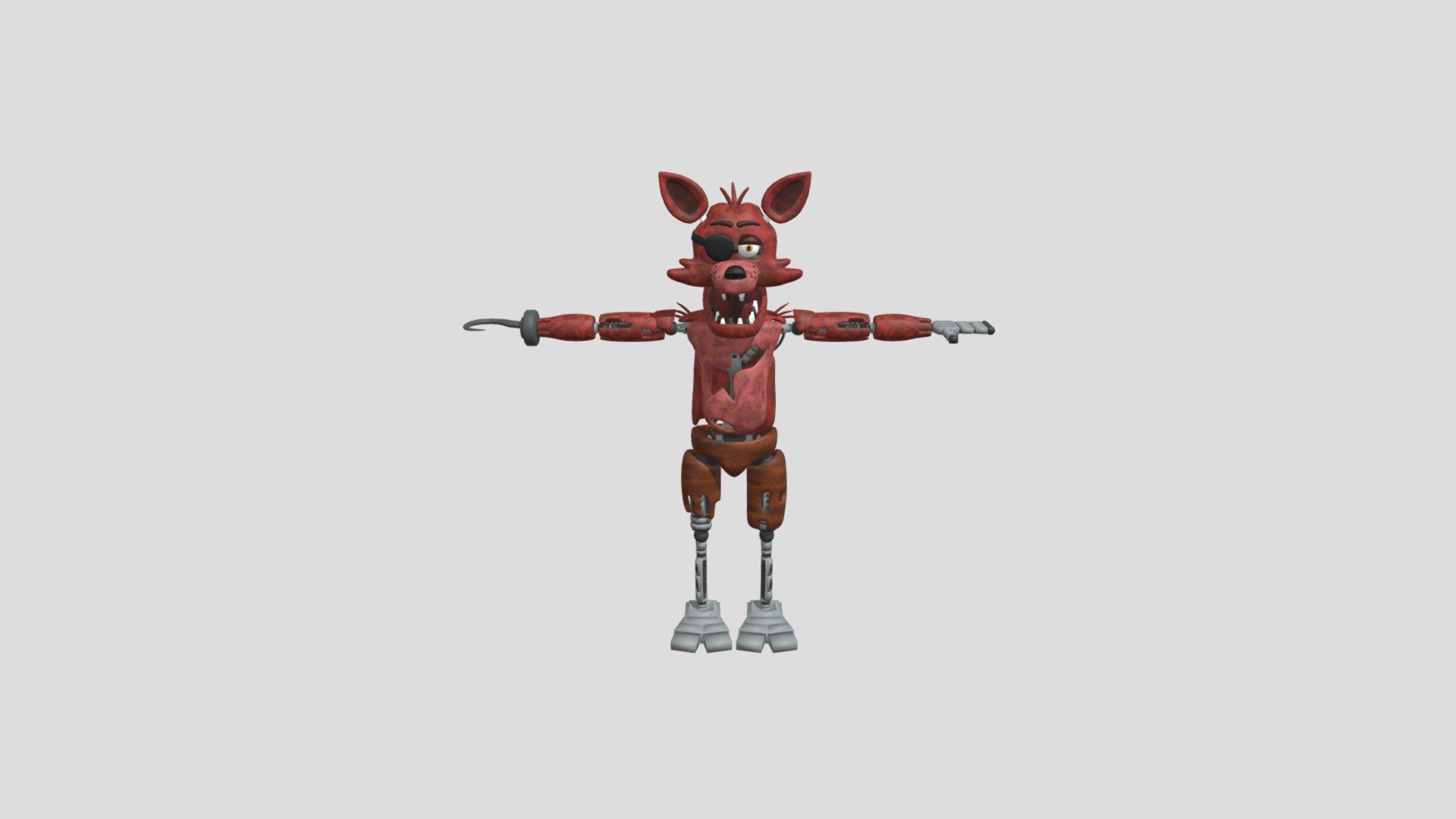 Foxy Download Free 3d Model By Tyler686 [a816db0] Sketchfab