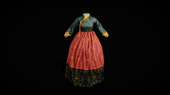 Hanbok 3D Model