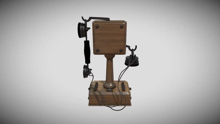 Teléfono de mesa / Desk phone 3D Model