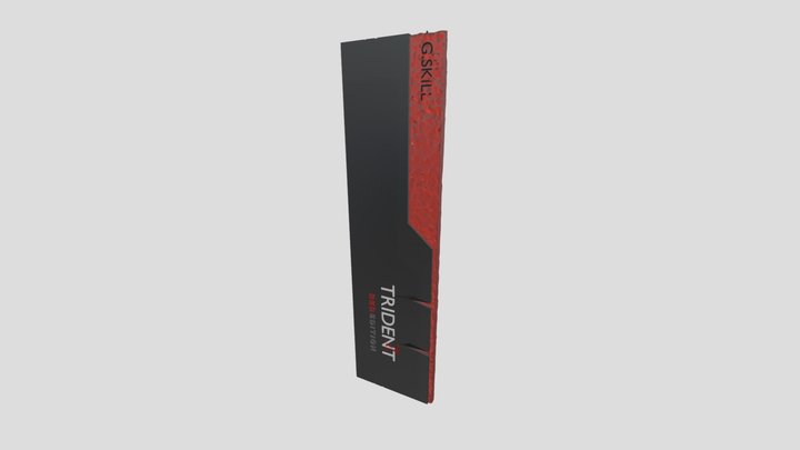 G Skill Trident Z Red Edition Memory 3D Model