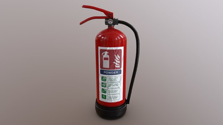 Fire Extinguisher 3D Model