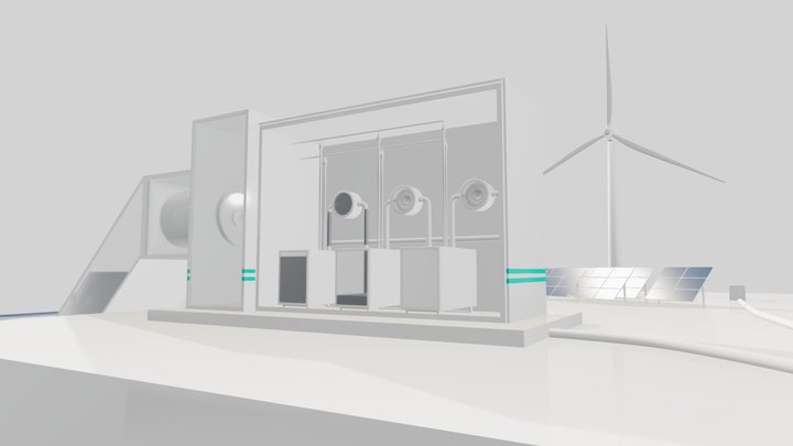 Wellenkraftwerk 3D Model